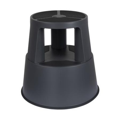 Gurulós polipropilén zsámoly, WEDO, sötétszürke