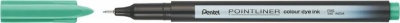 Tűfilc, 0,4 mm, PENTEL "Pointliner", tengerzöld