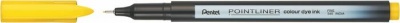 Tűfilc, 0,4 mm, PENTEL "Pointliner", citromsárga