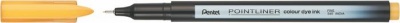 Tűfilc, 0,4 mm, PENTEL "Pointliner", okkersárga